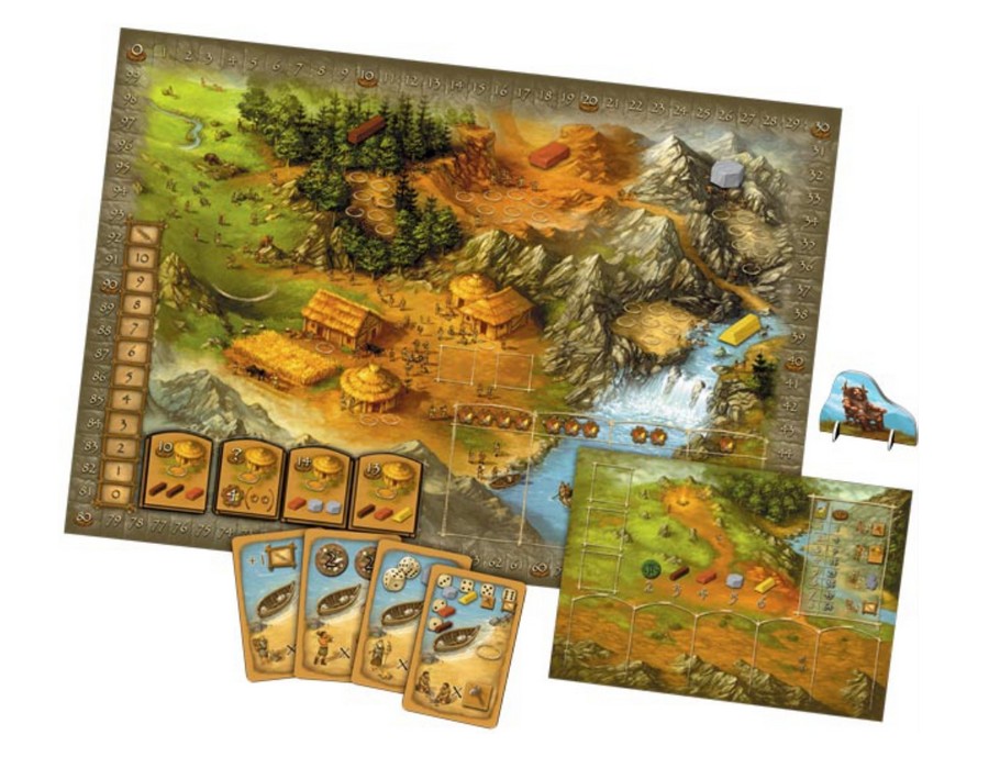 aperçu du plateau de jeu l'âge de pierre