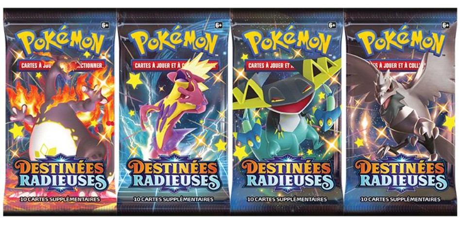 Ouverture de 10 BOOSTERS COFFRETS POKEMON DESTINÉES RADIEUSES