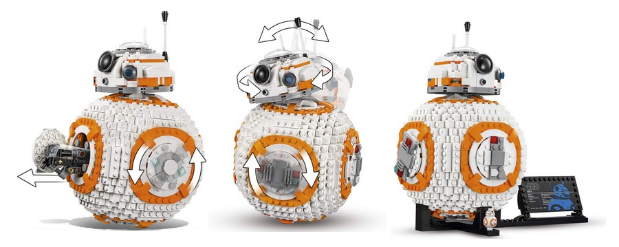 détail BB8 Lego