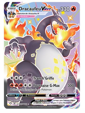 carte pokémon dracaufeu de l'extension destinées radieuse