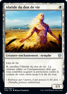 carte Magic Blanche Alséide du don de vie