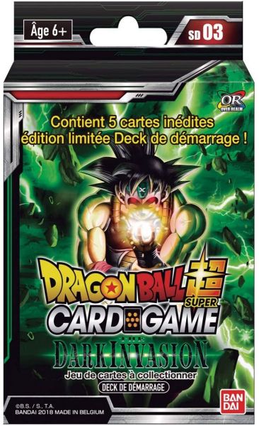 Dragon Ball Super  Deck Préconstruit Dark Invasion