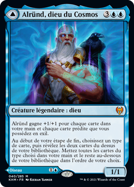 carte magic bleu Alründ, dieu du Cosmos