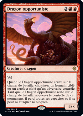 carte magic rouge Dragon opportuniste