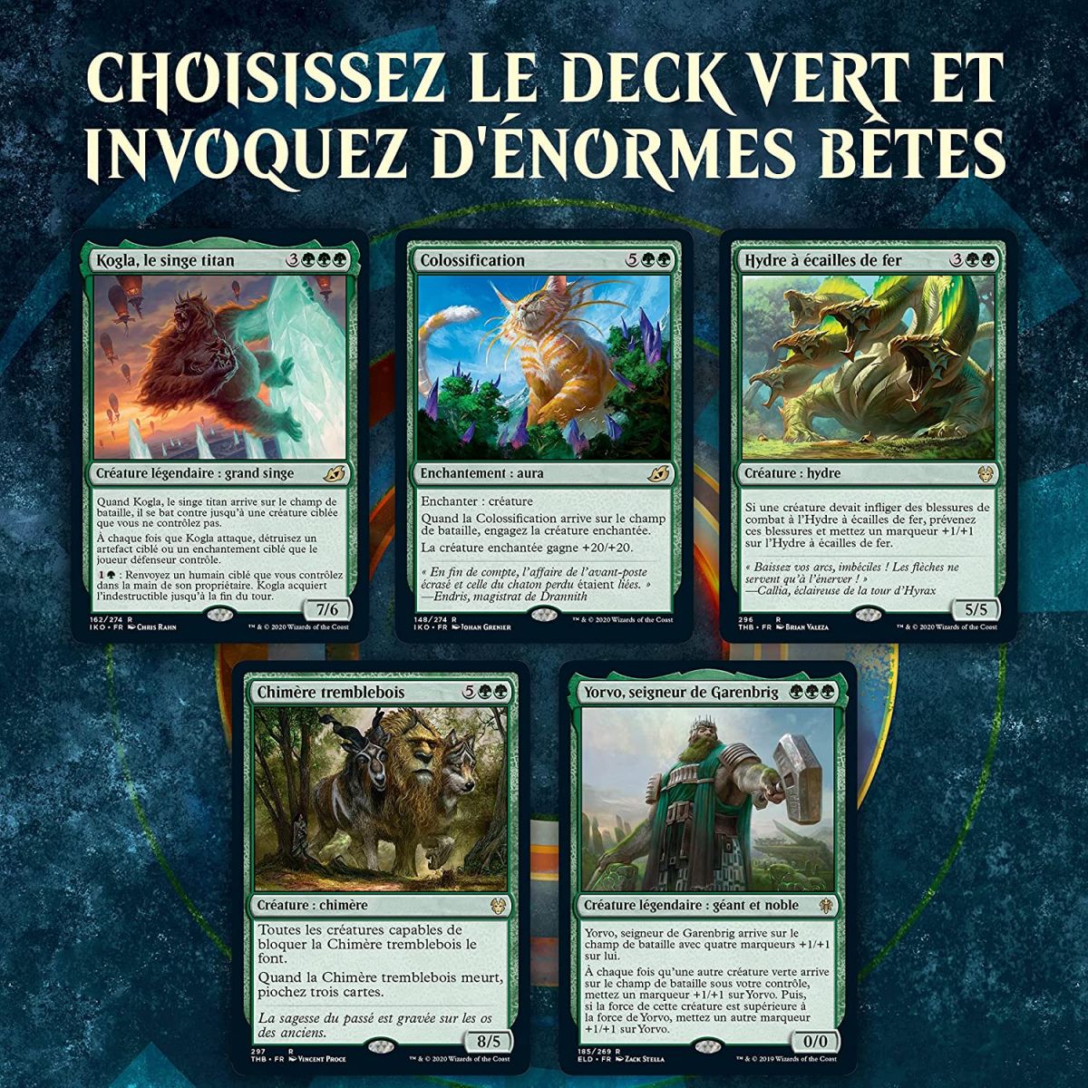 cartes magic deck vert