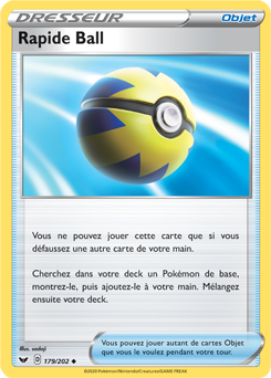 Cartes Pokémon Objet Rapide Ball
